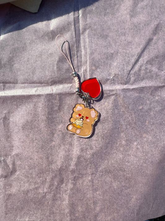 Monbun Bear Phone charm